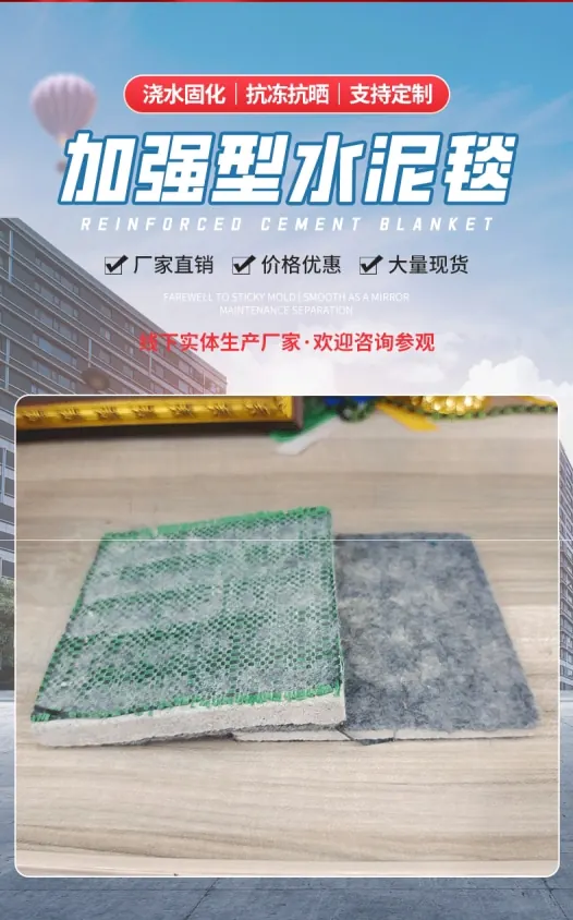 鱼塘边坡防护水泥毯(图1)